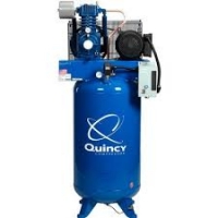 Quincy QP-7.5 Pressure Lubricated Reciprocating Compressor - 1 Phase, 80-Gallon Vertical, 7.5 HP, 23