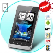 DUAL SIM ANDROID 2.3 SMARTPHONE TABLET WITH 5 INCH CAPACITIVE SCREEN