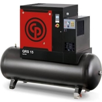 Chicago Pneumatic Quiet Rotary Screw Air Compressor with Dryer, 230 Volts, 1 Phase - 5 HP