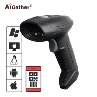 Barcode gun scanner supermarket cashier wireless QR code wired